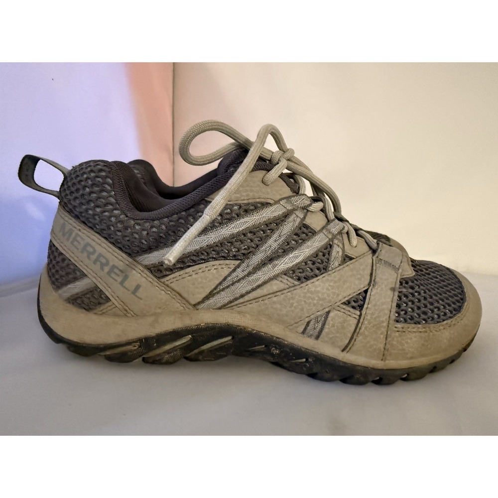 Merrell Riverberd 3 Women's 6 Trail Running Hiking Shoes Sneaker Gray Outdoor